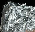 Metallic, Radiating Pyrolusite Cystals - Morocco #56956-3